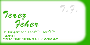 terez feher business card